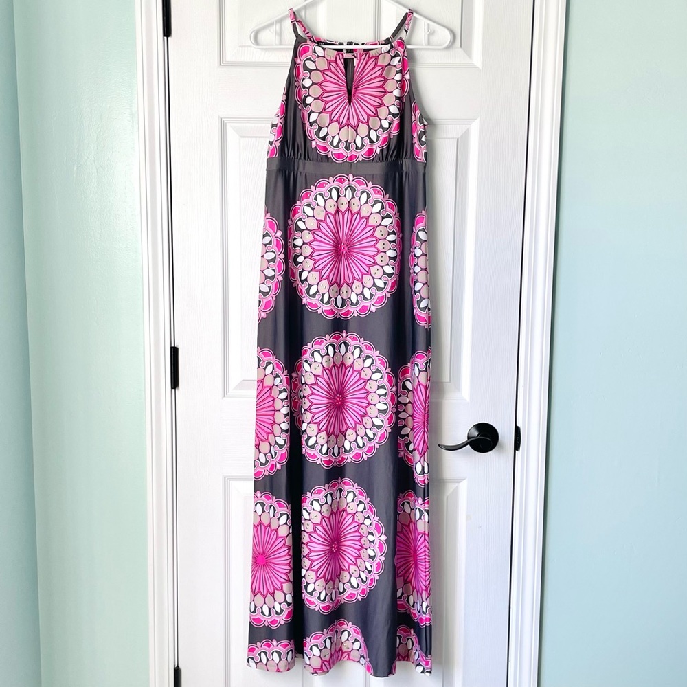 INC International Concepts Maxi Dress in Grays and Pinks